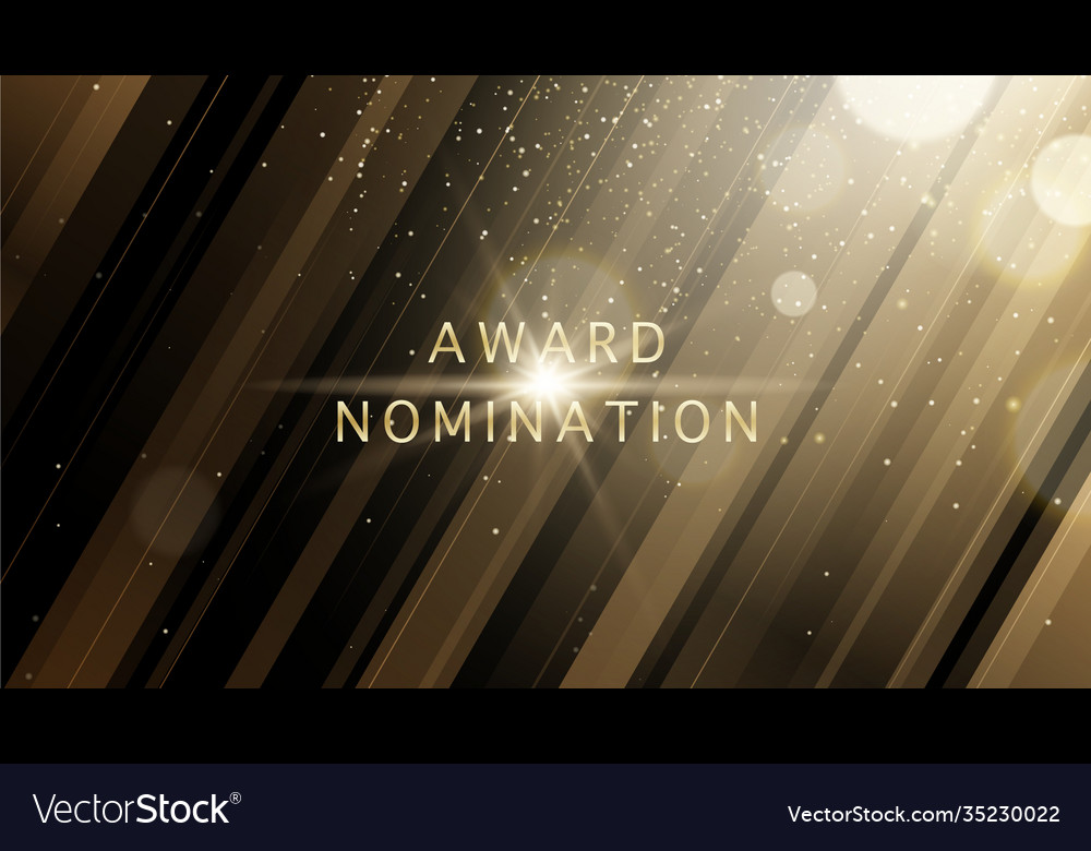 Award Nomination Ceremony Luxury Background With Vector Image