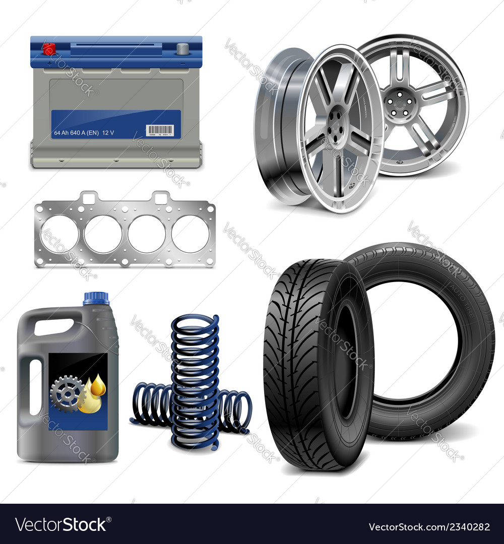 Auto Parts Royalty Free Vector Image Vectorstock