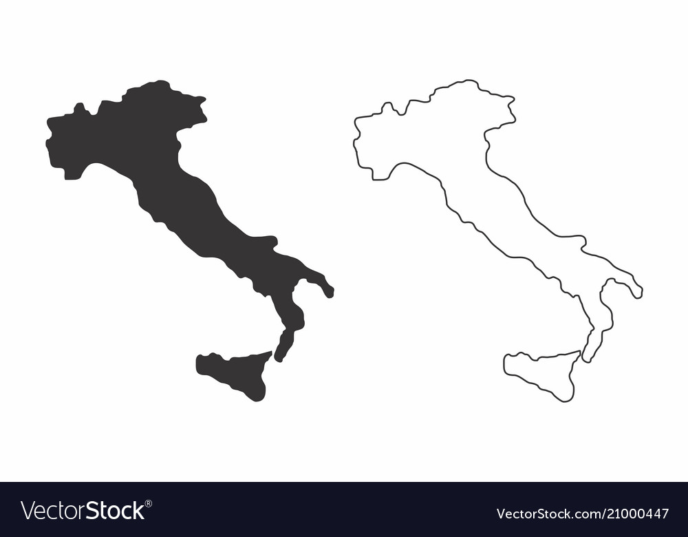 Maps Italy Royalty Free Vector Image Vectorstock