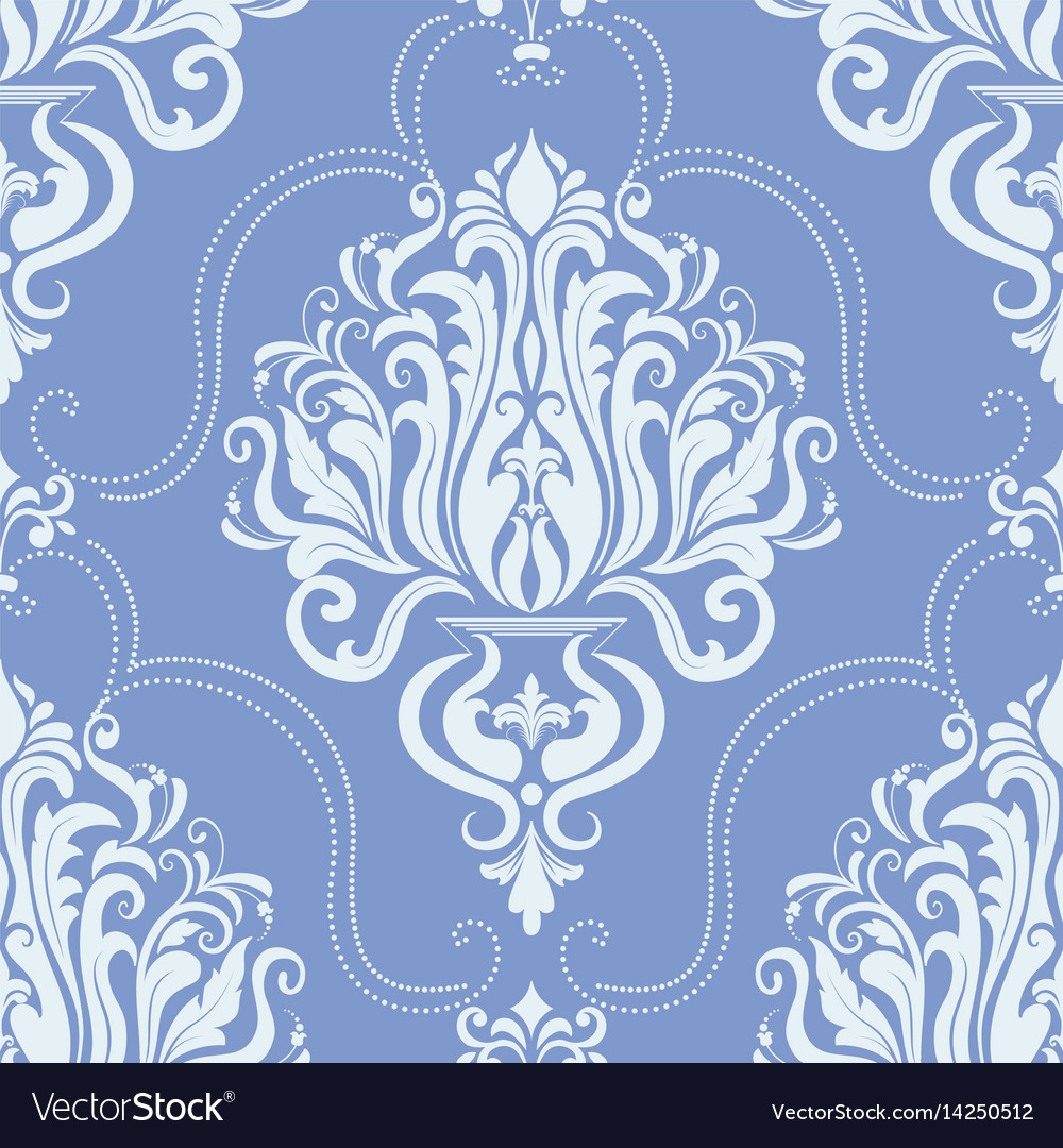 Damask Seamless Pattern Element Royalty Free Vector Image