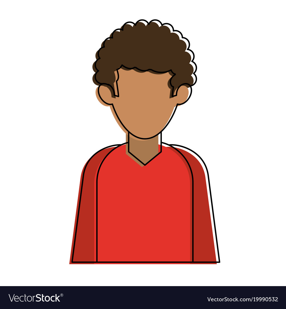 Man Faceless Profile Royalty Free Vector Image