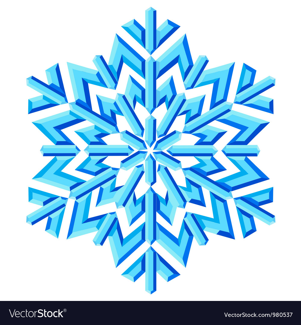 Decorative Abstract Snowflake Royalty Free Vector Image