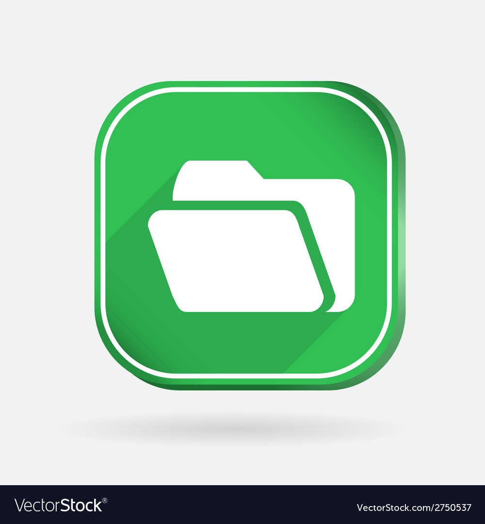 Vector Drawing Of Green PC Document Folder Icon Free SVG 59 OFF