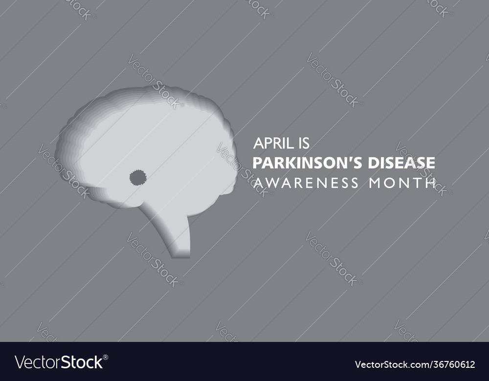 World Parkinsons Disease Awareness Month Observed Vector Image