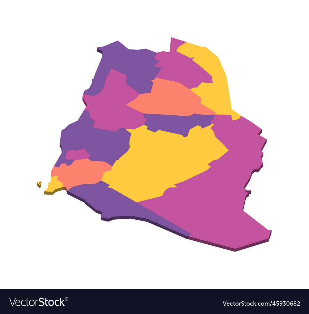 Saudi Arabia Political Map Of Administrative Vector Image