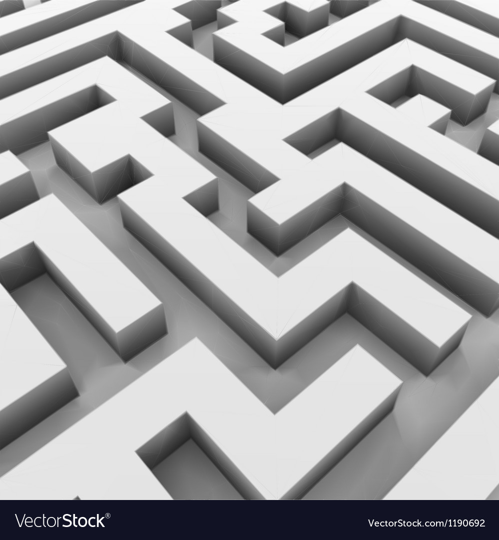 Maze Labyrinth Royalty Free Vector Image Vectorstock