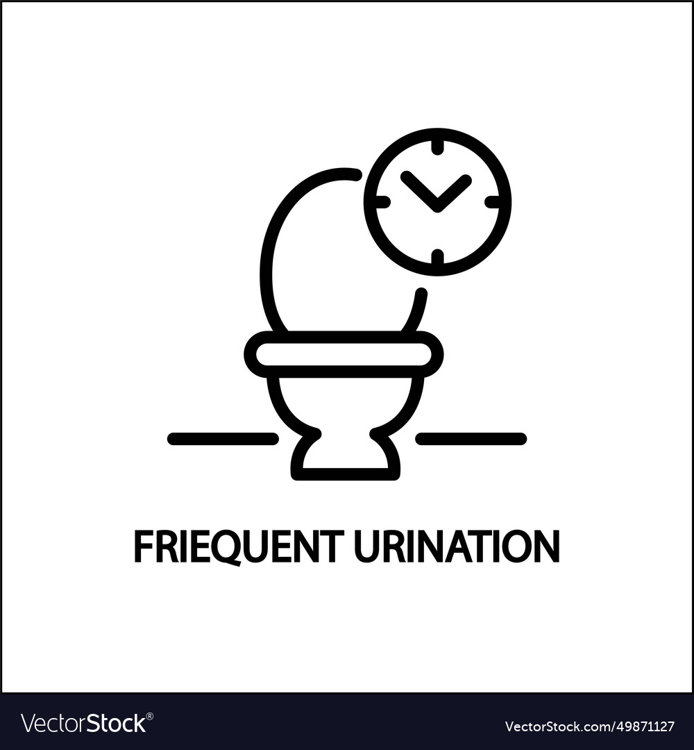 Frequent Urination Icon Royalty Free Vector Image