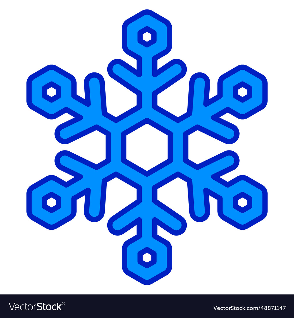 Abstract Snowflake Royalty Free Vector Image Vectorstock