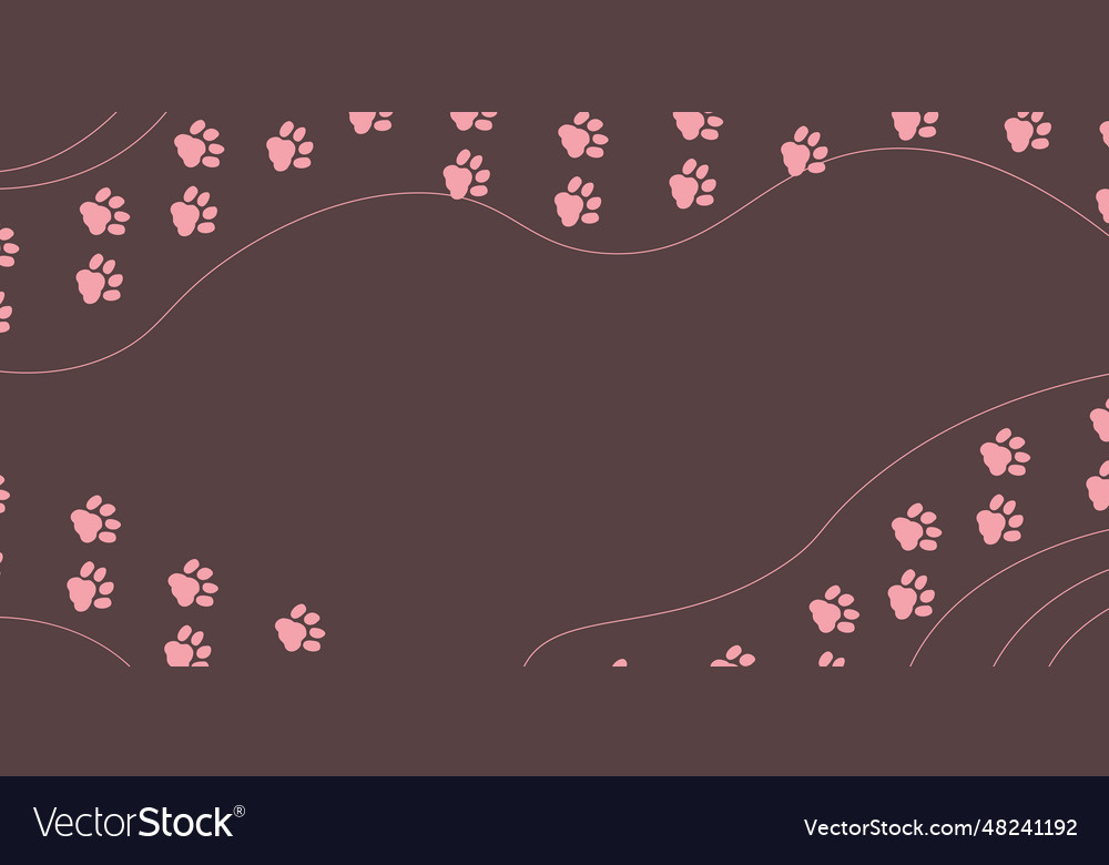 Background With Traces Of A Cats Paw Royalty Free Vector