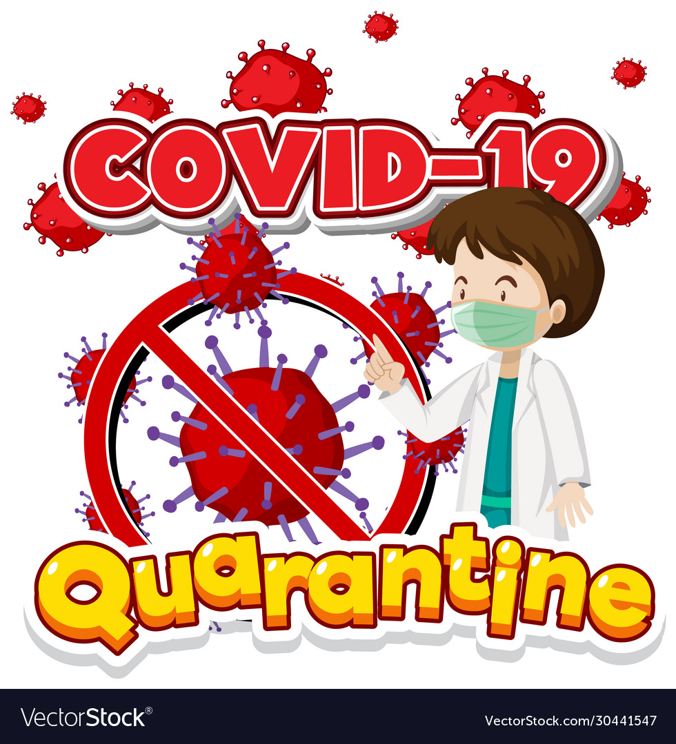 Poster Design For Coronavirus Theme With Doctor Vector Image