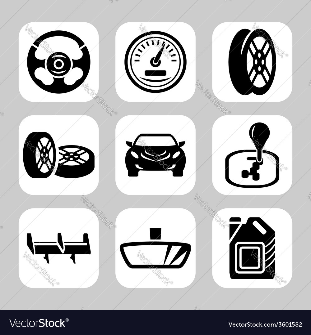 Auto Parts Royalty Free Vector Image Vectorstock