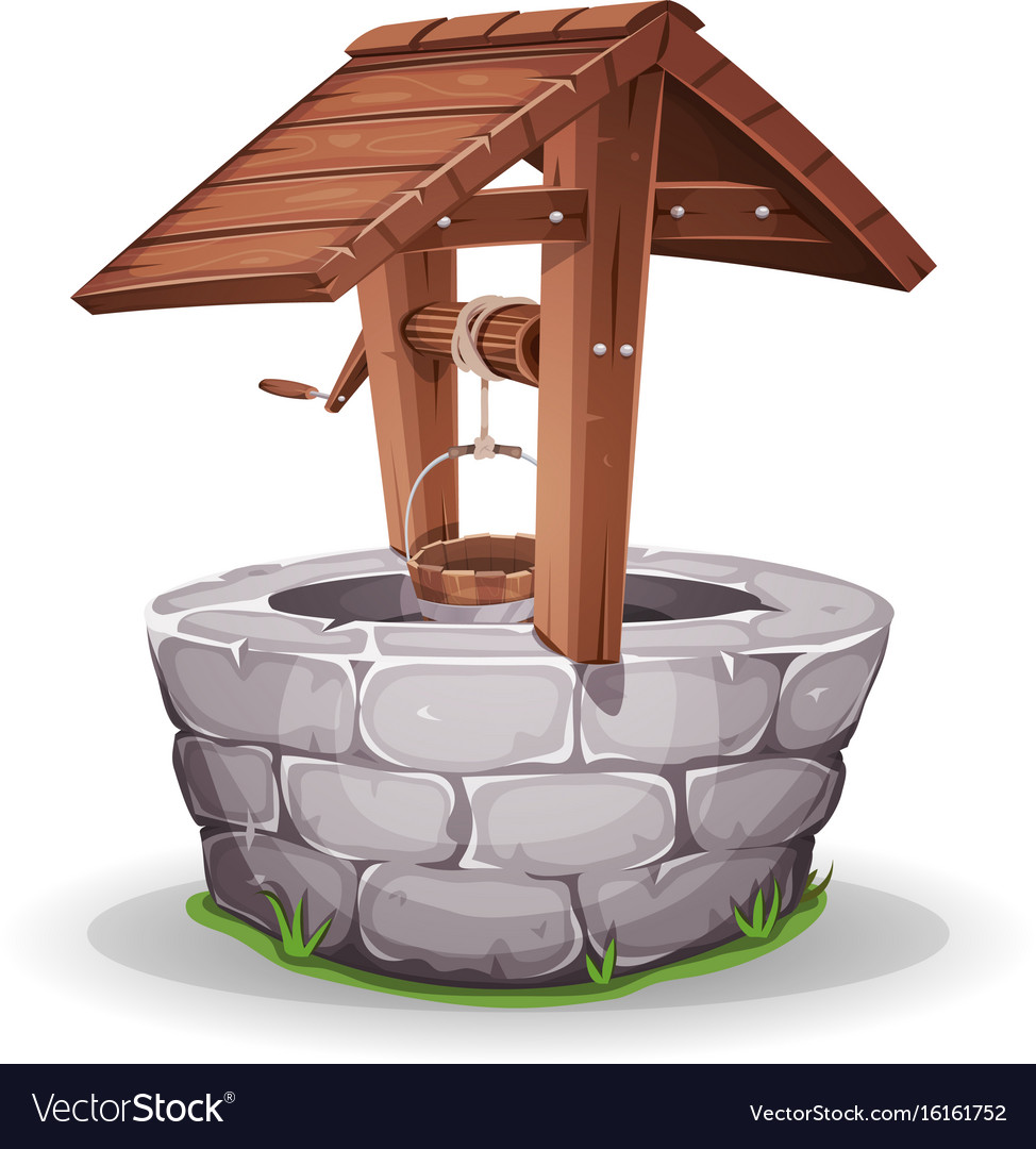 Stone And Wood Water Well Royalty Free Vector Image