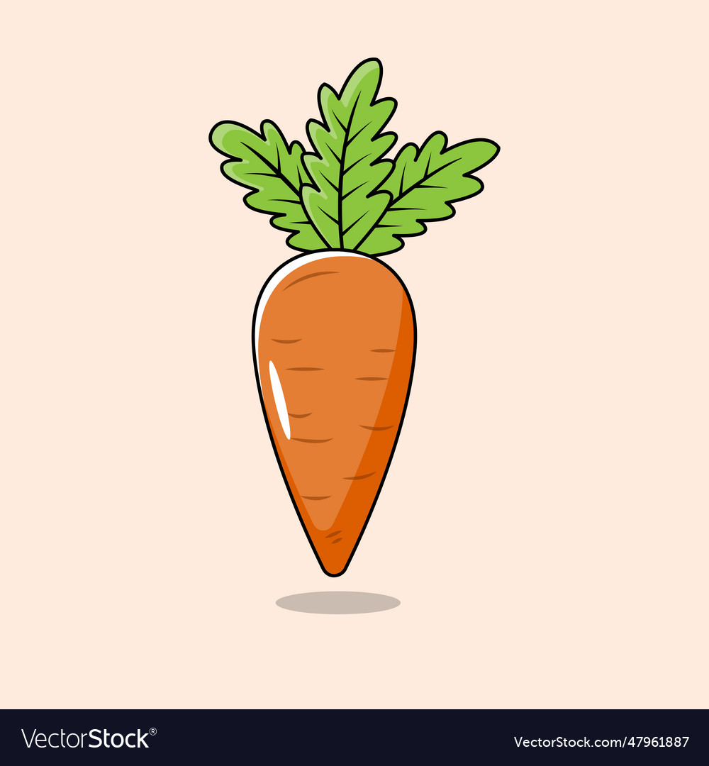 Small Carrot Royalty Free Vector Image VectorStock