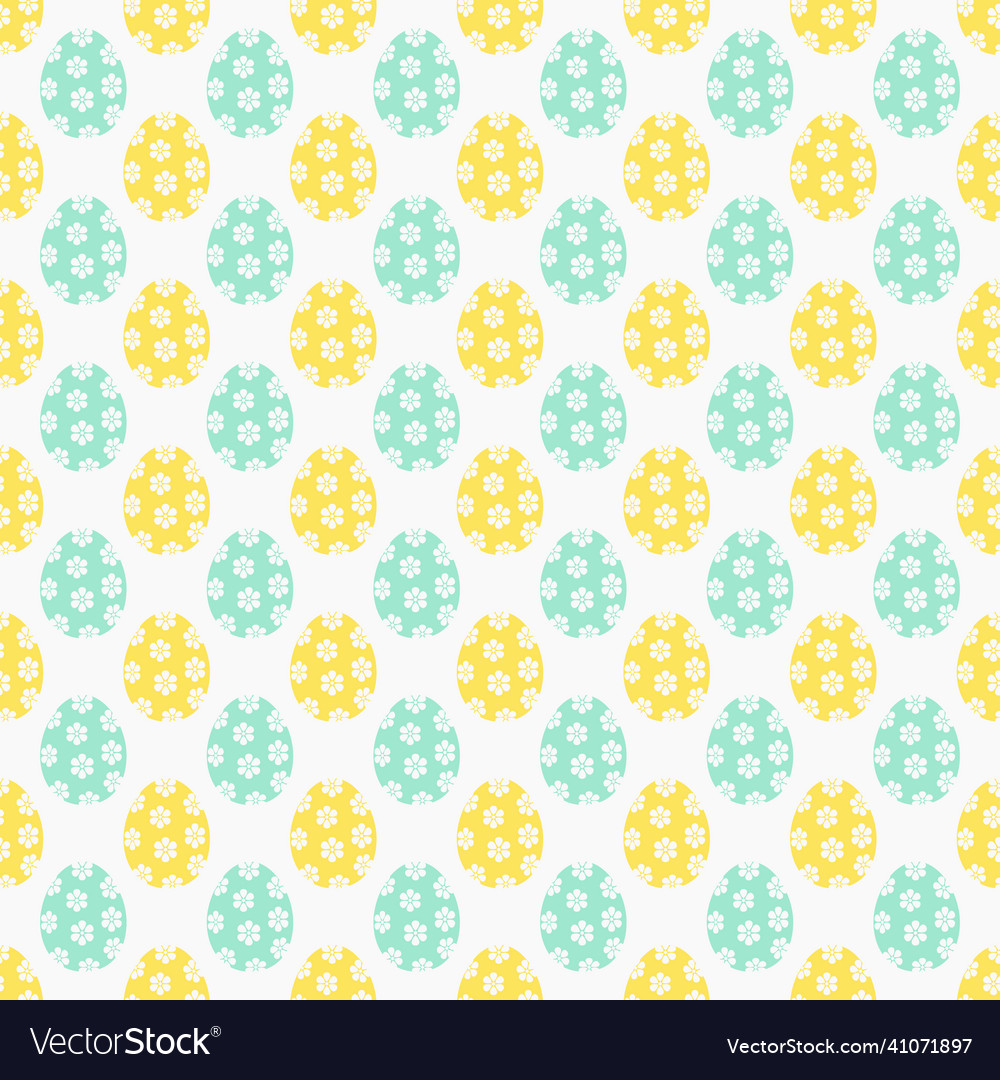 Easter Seamless Pattern With Eggs Royalty Free Vector Image