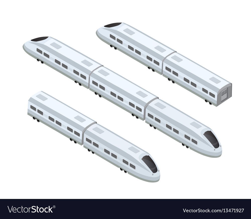 Fast Modern High Speed Train Royalty Free Vector Image