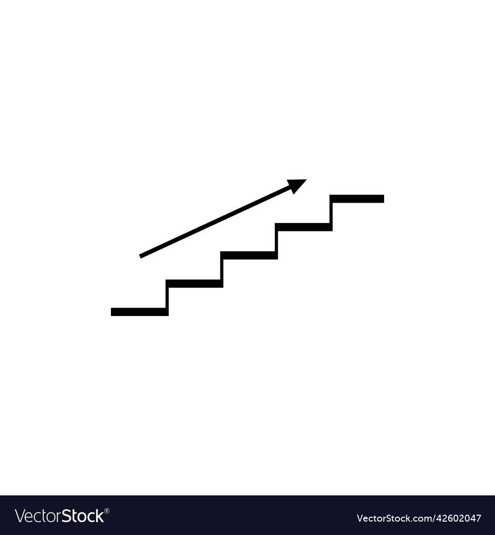 Stair Icon Royalty Free Vector Image Vectorstock