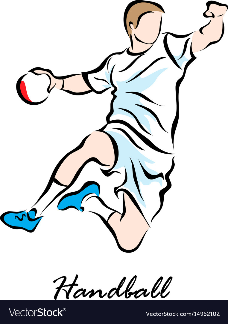 Handball Royalty Free Vector Image Vectorstock