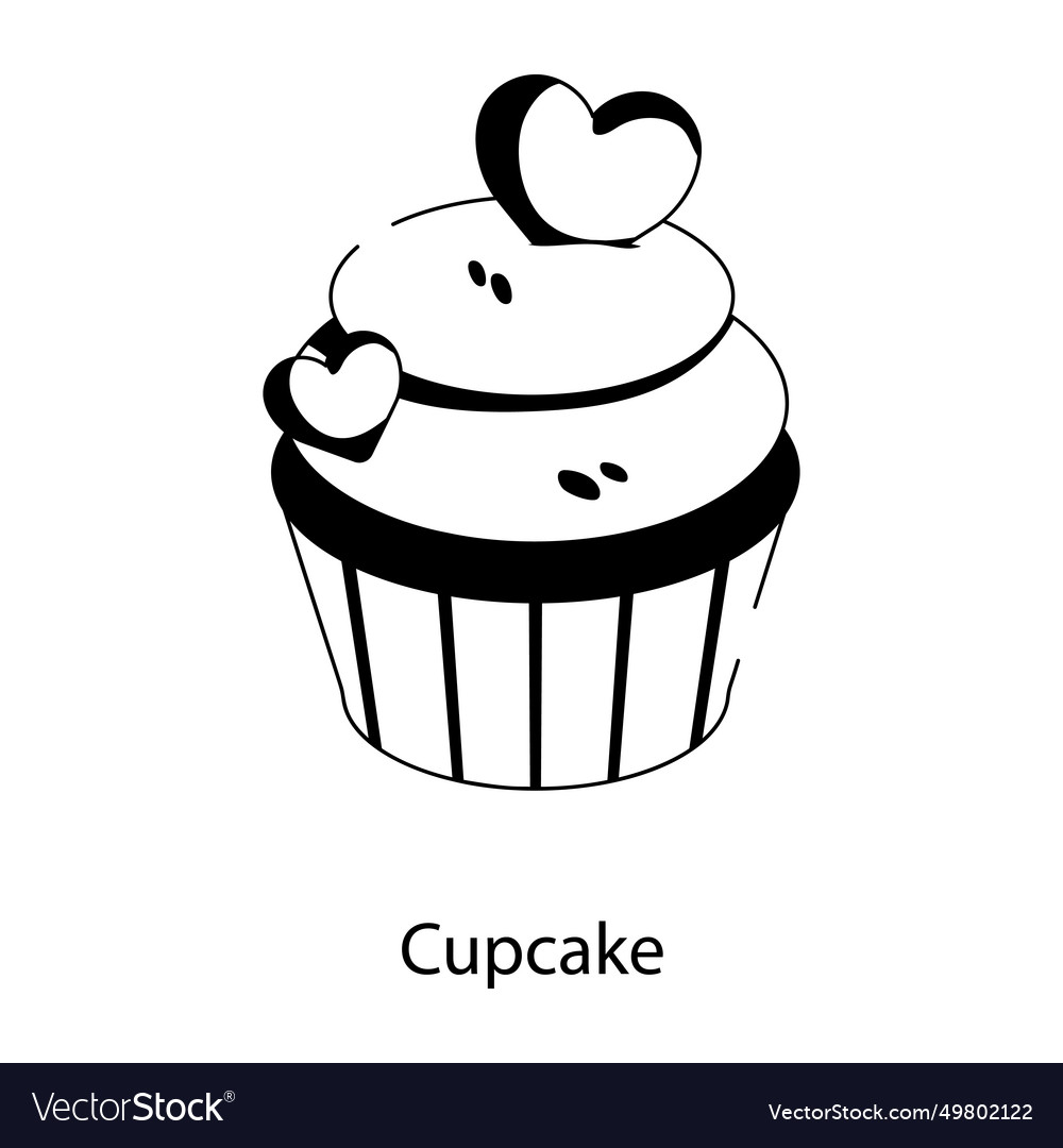 Cupcake Royalty Free Vector Image Vectorstock