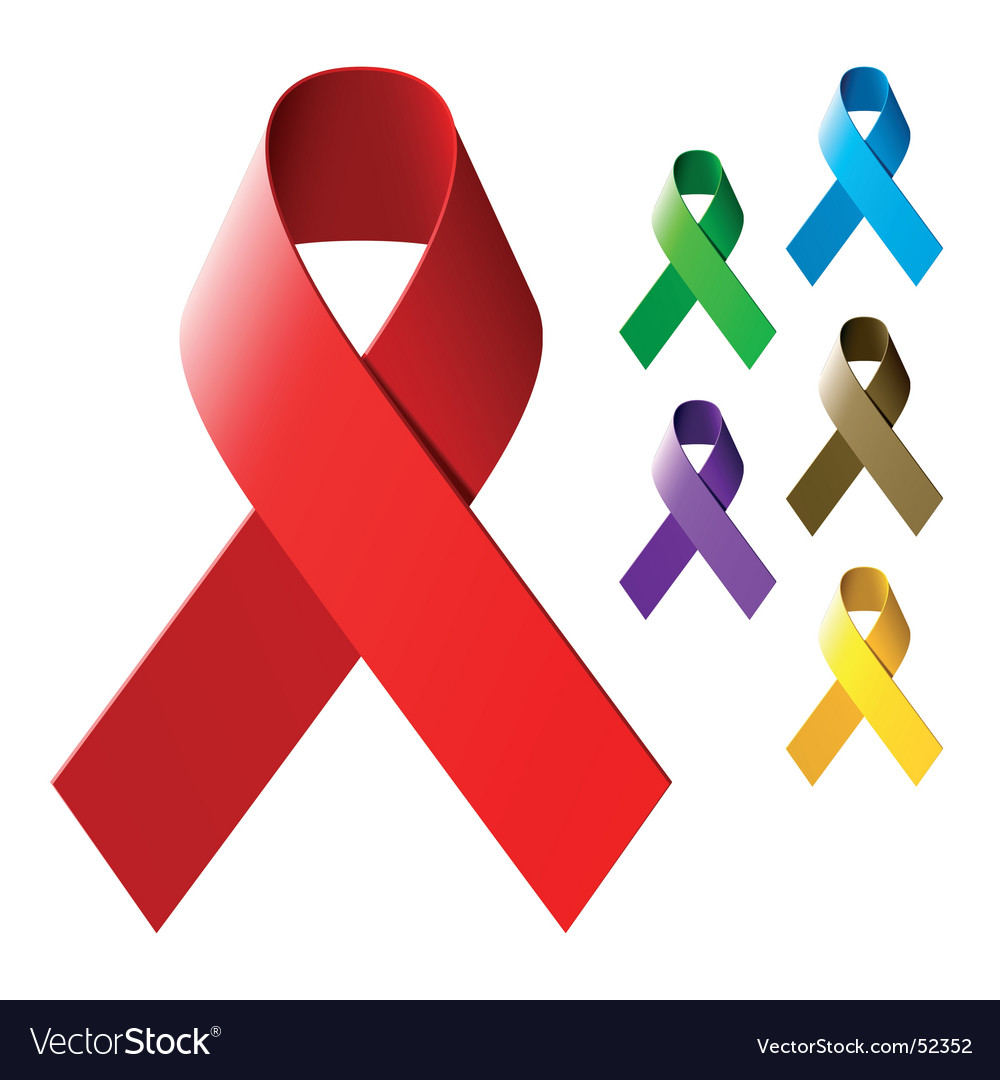 Awareness Ribbons Royalty Free Vector Image Vectorstock