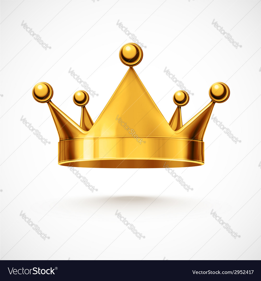 Isolated Crown Royalty Free Vector Image VectorStock