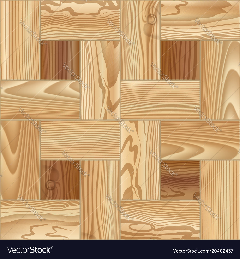 Wood Floor Parquet Seamless Pattern Royalty Free Vector