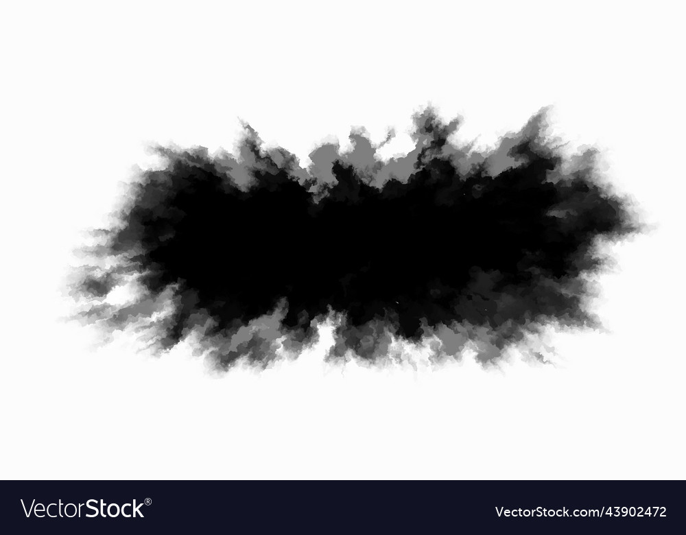 Ink Drop Round Ragged Inkblot Royalty Free Vector Image