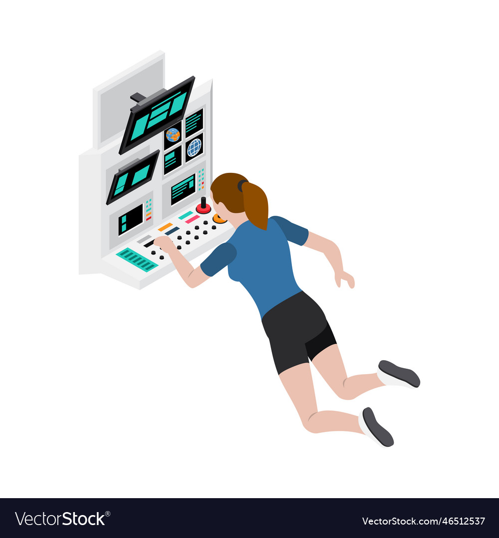 Astronaut Isometric Royalty Free Vector Image Vectorstock