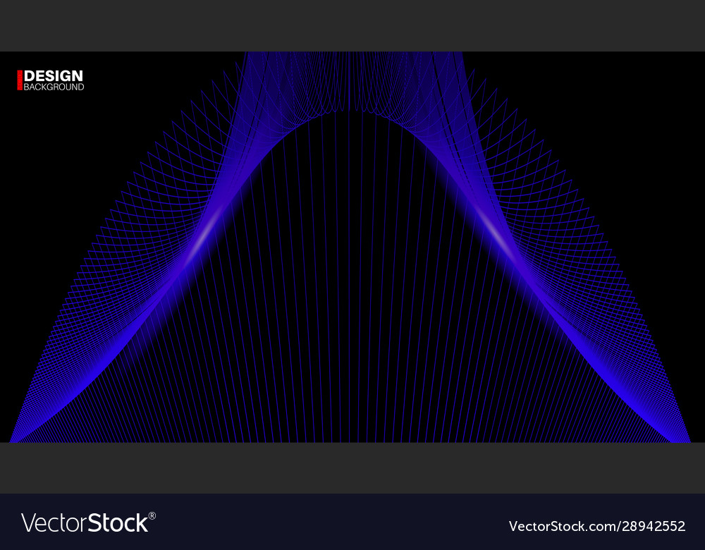 Abstract Geometric Background Blue Line Wave Vector Image