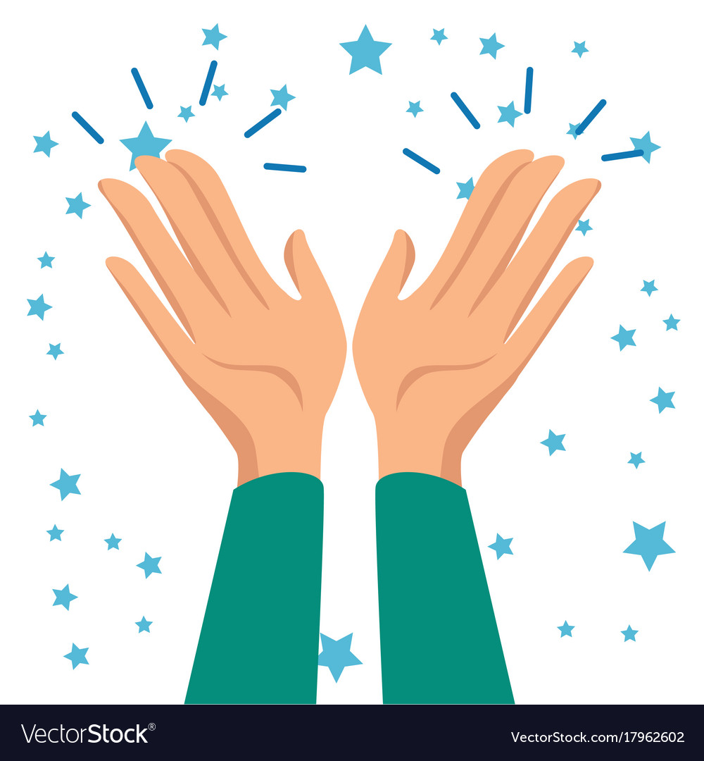 Human Hands Clapping Ovation Applaud Royalty Free Vector