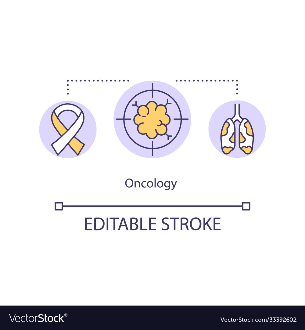 Oncology Concept Icon Royalty Free Vector Image