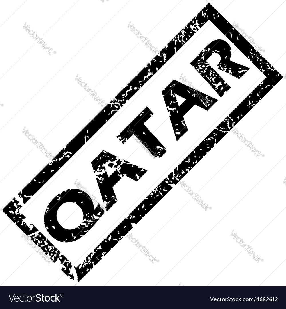 Qatar Rubber Stamp Royalty Free Vector Image Vectorstock