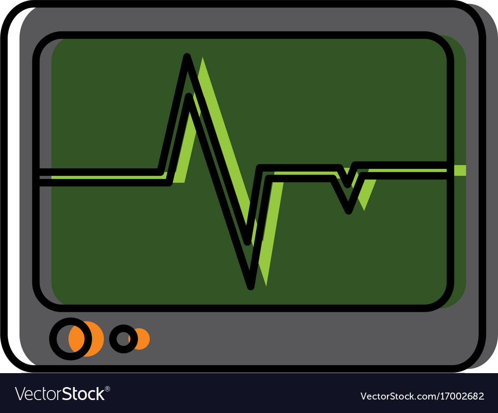 Heart Rate Monitor Icon Royalty Free Vector Image