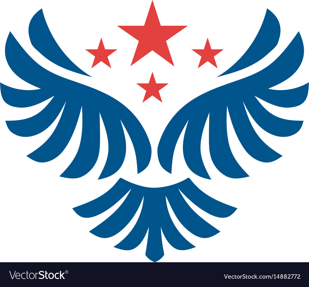 Star Wings Logo Wing Logo Company Royalty Free Vector Image