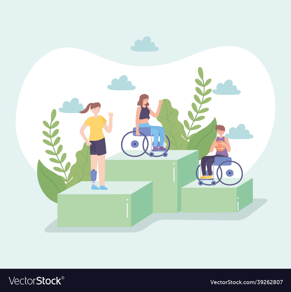 Disabled Sport People Royalty Free Vector Image