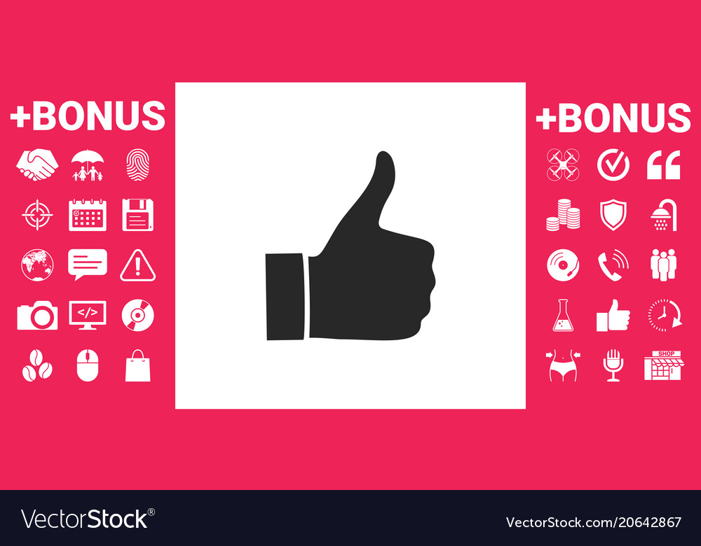 Thumb Up Gesture Icon Royalty Free Vector Image