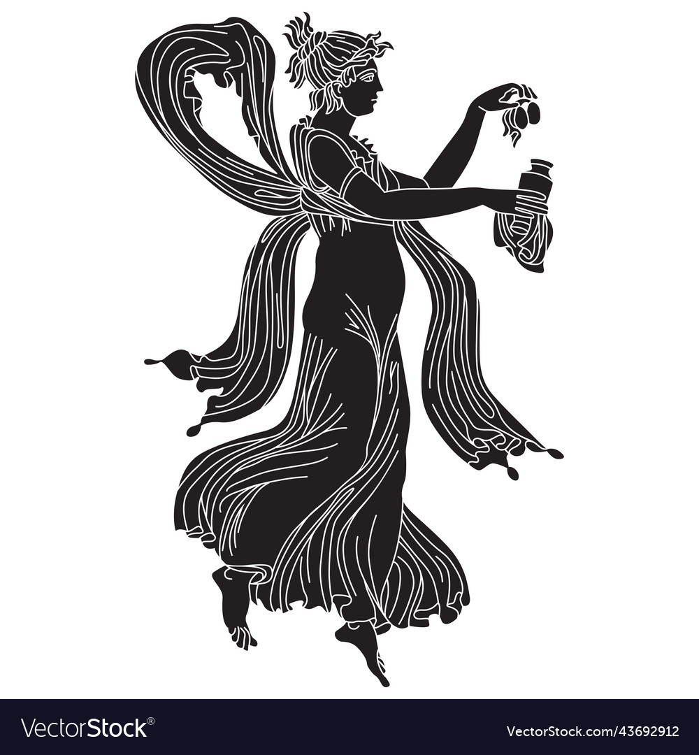 Greek Goddess Mythology Silhouette 1 Royalty Free Vector