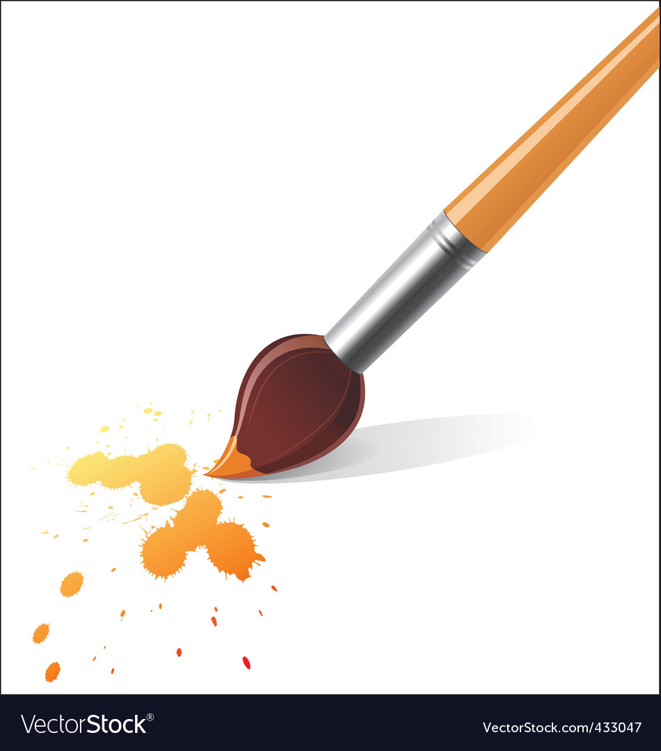 Paintbrush Royalty Free Vector Image VectorStock