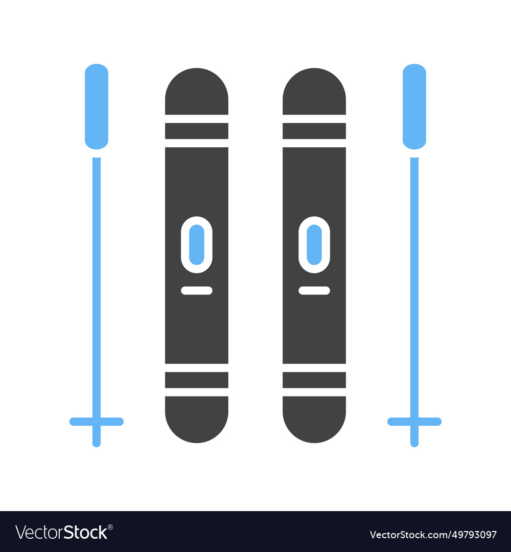 Skis Icon Image Royalty Free Vector Image Vectorstock