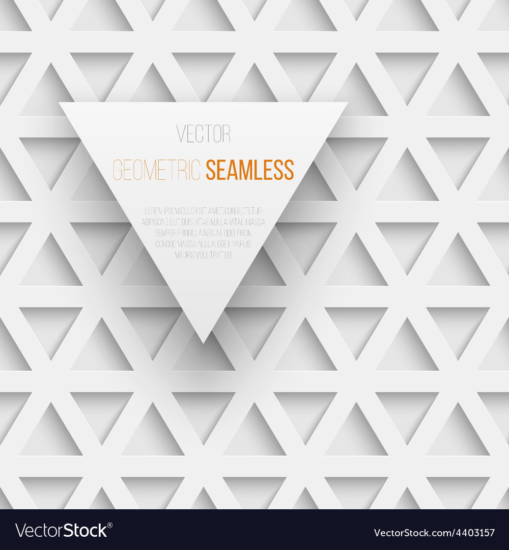 Abstract Seamless Geometric Triangle Pattern Vector Image