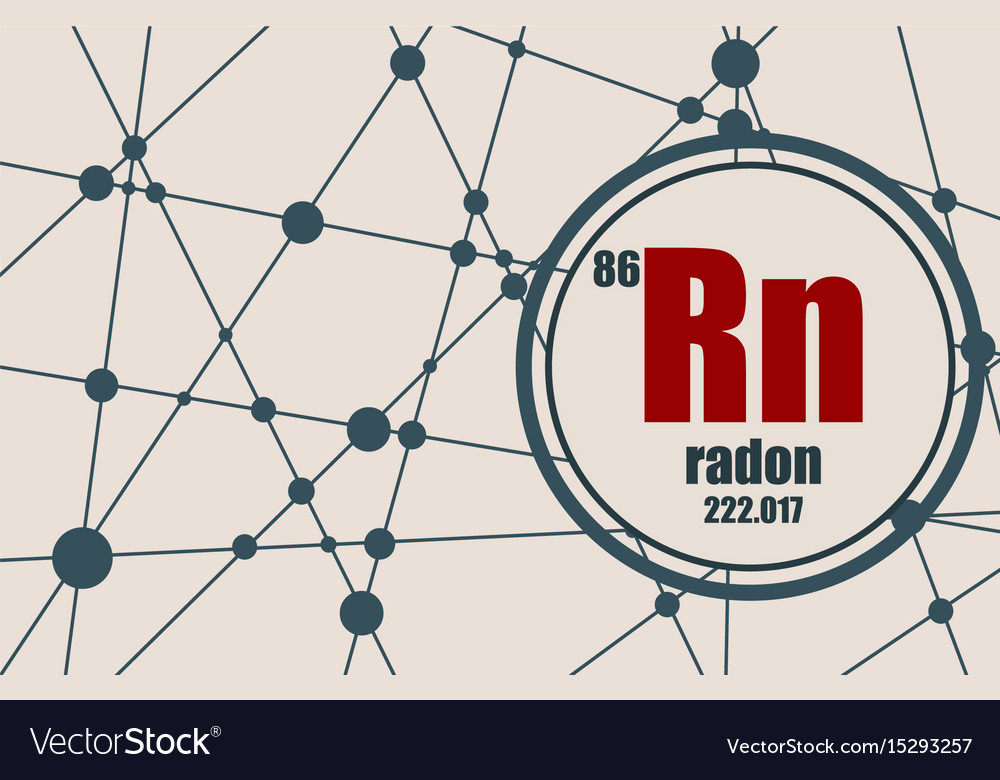 Radon Chemical Element Royalty Free Vector Image