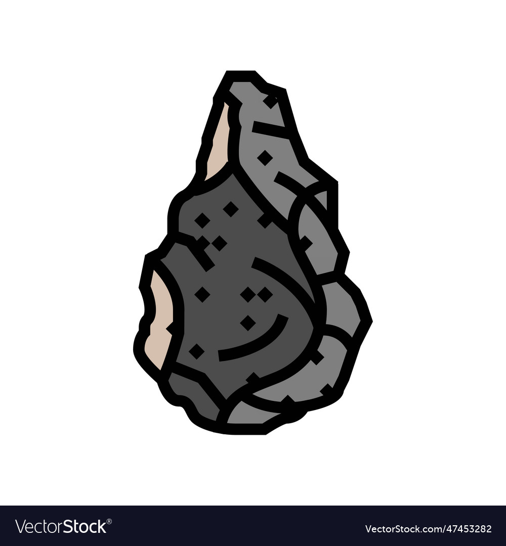 Homo Habilis Tool Human Evolution Color Icon Vector Image