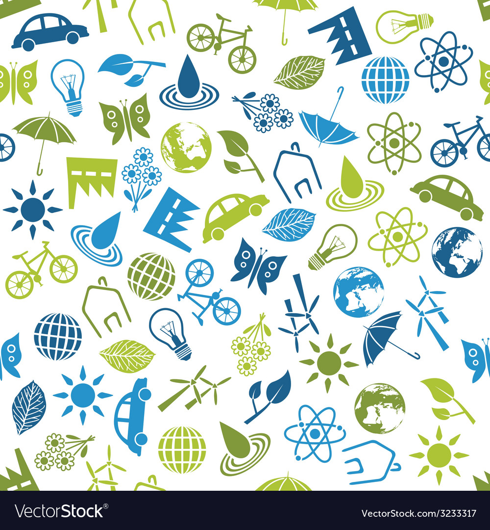 Environment Seamless Pattern Royalty Free Vector Image