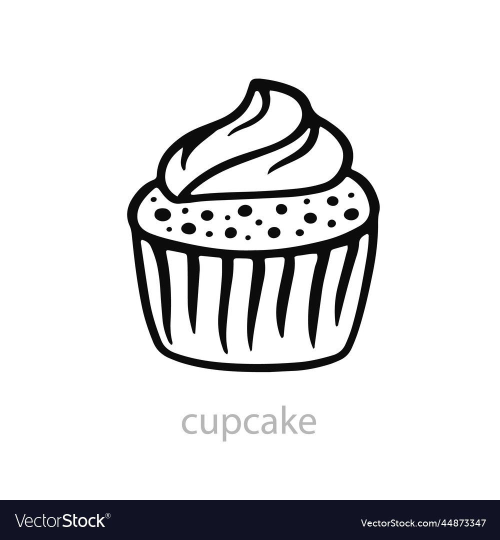 Cupcake Royalty Free Vector Image VectorStock