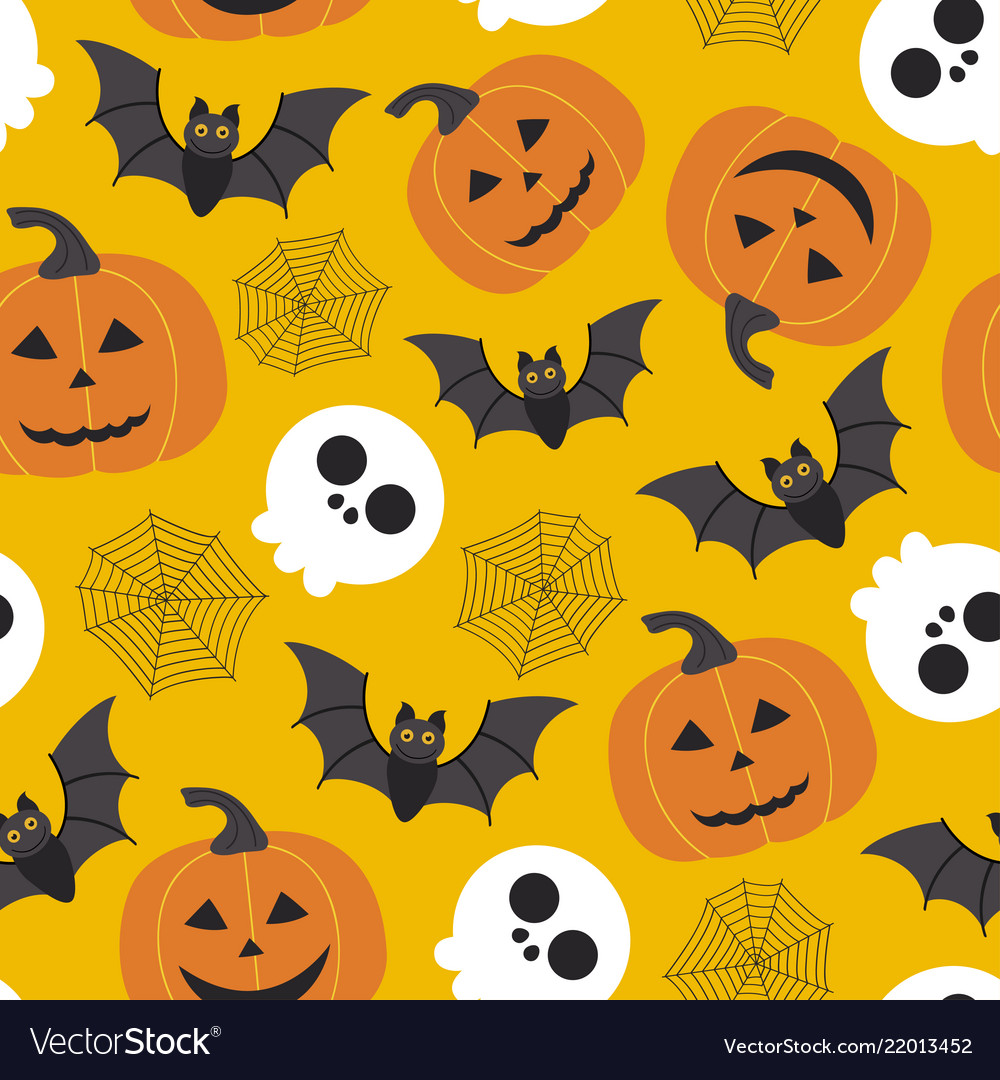 Seamless Halloween Pattern Royalty Free Vector Image