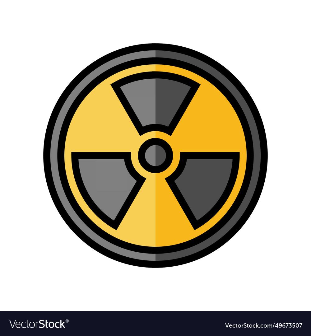 Energy Nuclear Color Icon Royalty Free Vector Image