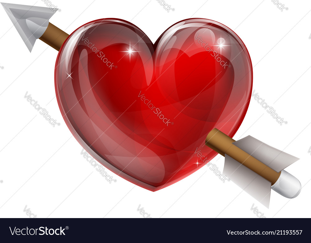 Shot Through The Heart Royalty Free Vector Image