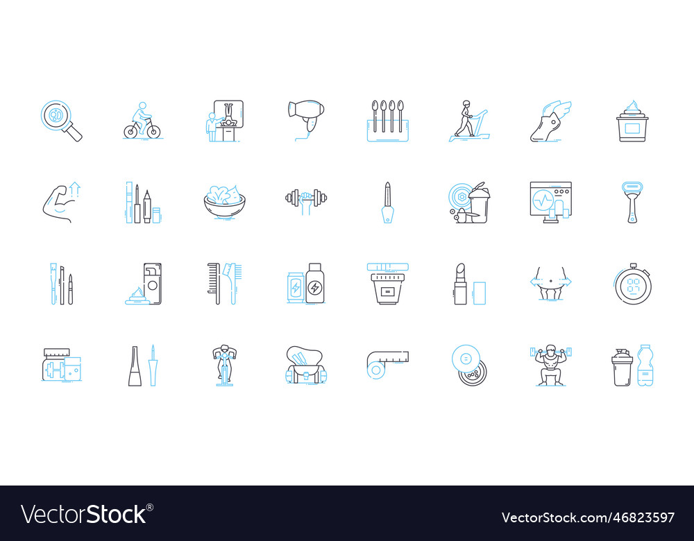 Grace Linear Icons Set Forgiveness Mercy Vector Image