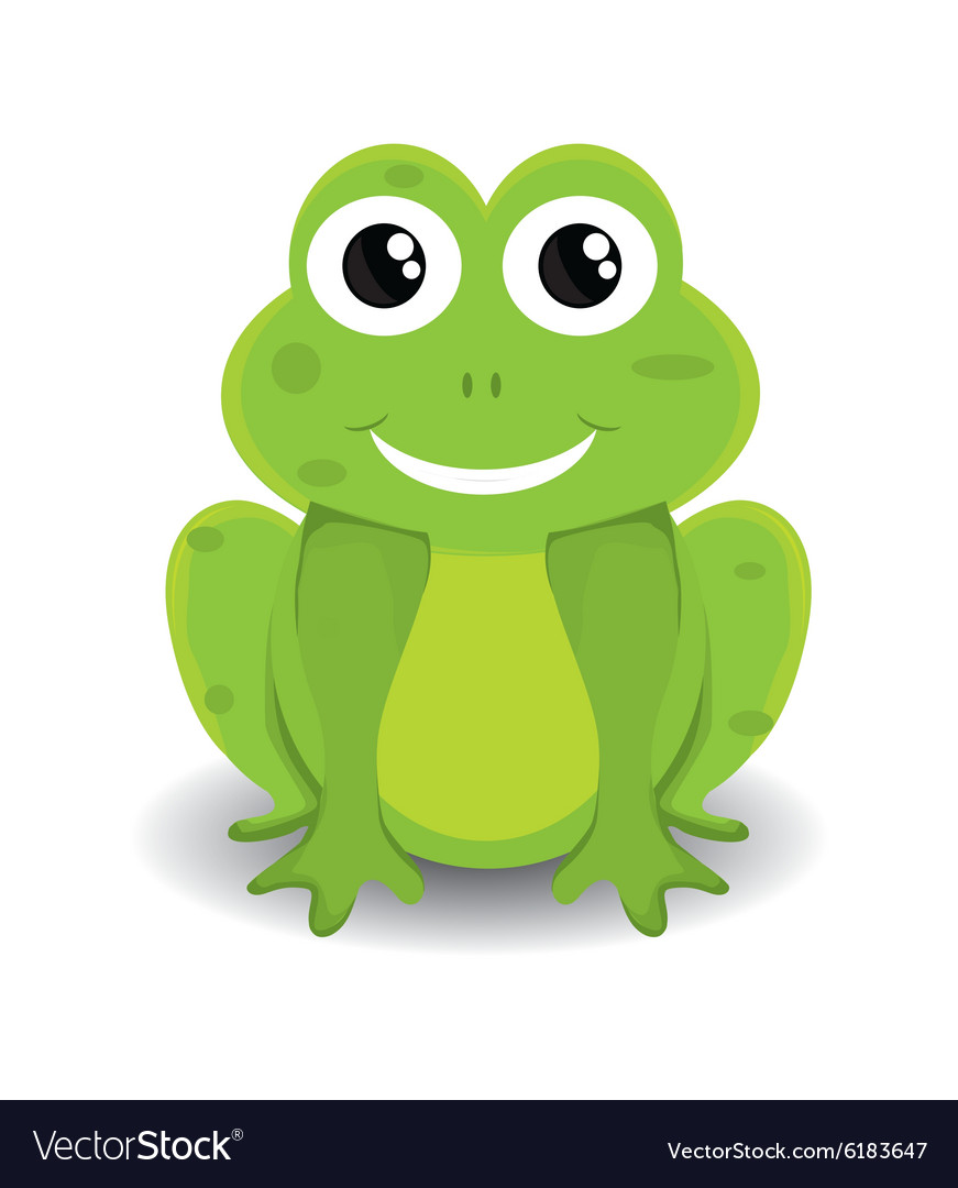 Cartoon Frog Royalty Free Vector Image Vectorstock