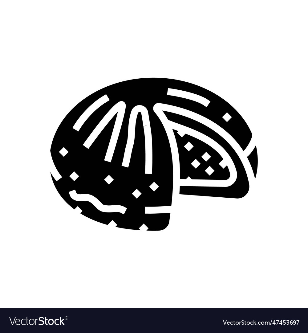 Tomato Bun Food Meal Glyph Icon Royalty Free Vector Image