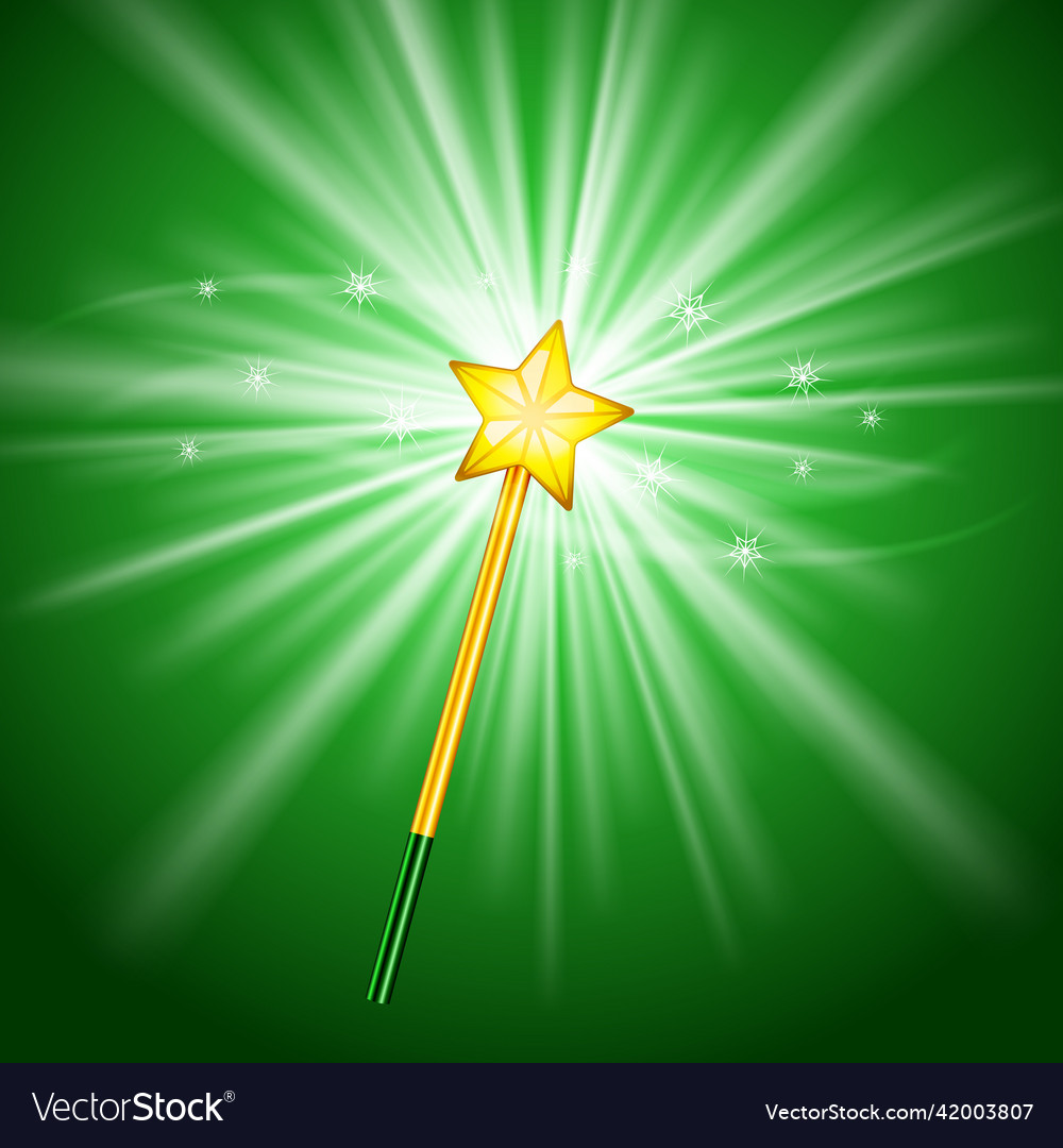 Magic Wand Royalty Free Vector Image VectorStock